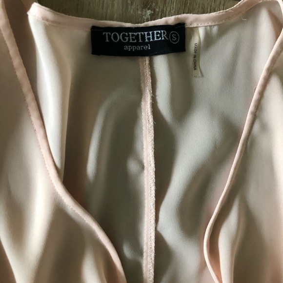 Together Apparel Blush Fringe Tunic - Picture 5 of 5